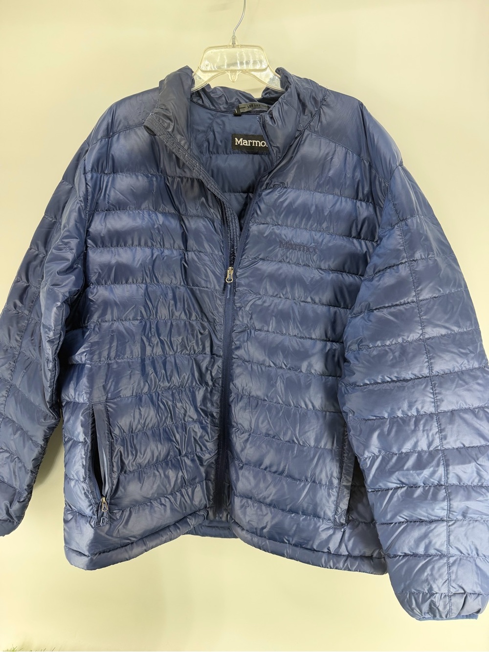 Marmot Men's Blue Quilted Lightweight Down Puffer Jacket